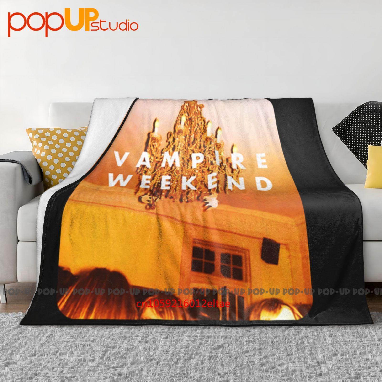 Vampire Weekend American Rock Band Logo Ultra-Soft Blanket Quilt Winter Sofa Cover Bed Covers Size: 75*100cm, Weight: 230 GSM