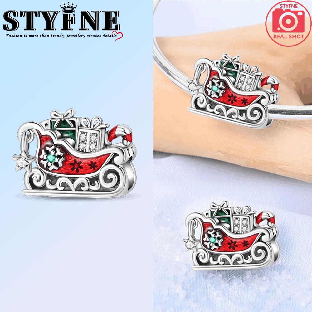 

Original 925 Silver Charms Beads Winter Snowflake Snowman Igloo Penguin Pendant Fit Bracelet Women Jewelry Gift