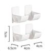 2/4Pcs Wall Mounted Plastic Trash Bag Holder Rack Self-Adhesive Storage Shelf Holder For Kitchen Bathroom Organizer