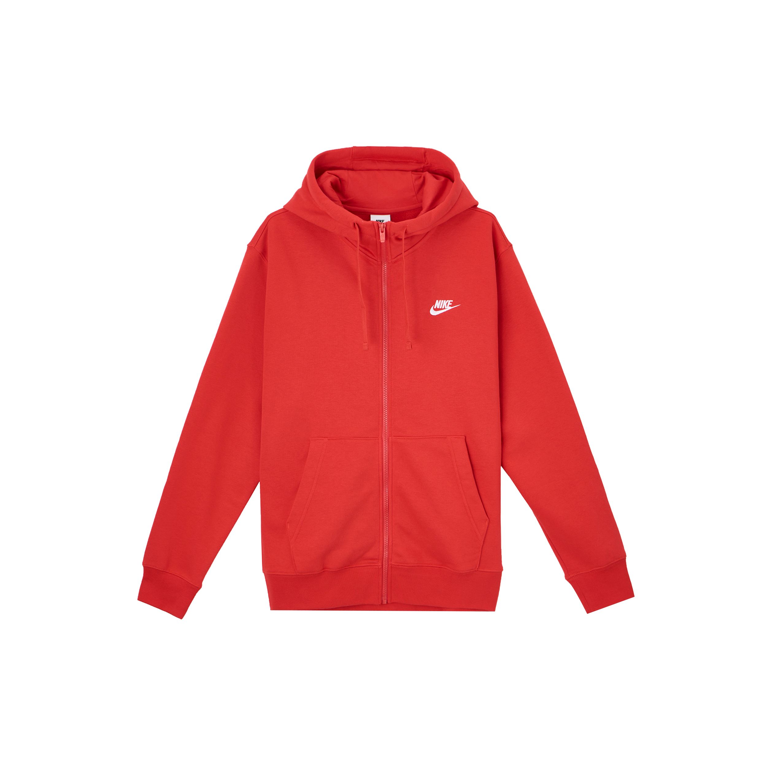 

Nike Sportswear Club Fleece Hooded Zip-Up Long Sleeve Jacket Men Jackets University-Red BV2646-657 2XL