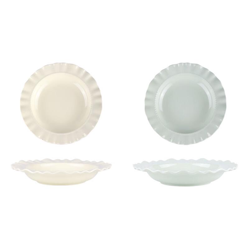 Cream Lace Ceramic Dinner Plate