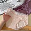 Damen Sommer Kontrahiert Sexappeal Reine Begierde Spitze Satin Glitzerbohrer Niedrige Taille Dreieck Slips