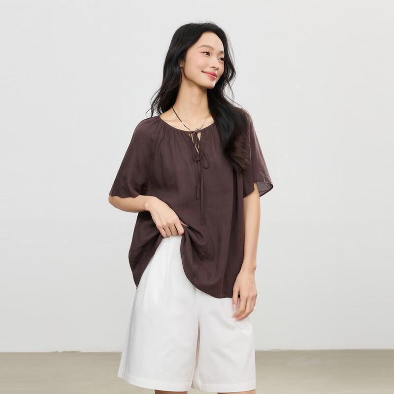 Elva  Island Women s Retro Short Sleeve Shirt XS