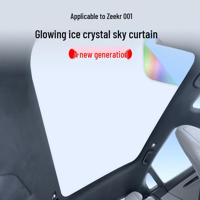 Zeekr 001 Sunroof Sunshade: Ice Crystal Heat Insulation & Privacy Board for 2024-2025 Models