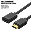 4K HDTV Port Extension Cable Male To Female Adapter Cord Compatible 2K 1080P for HDTV Laptop and More