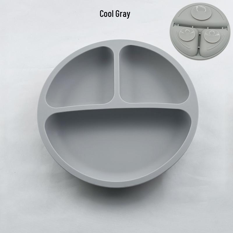 Spot Silicone Divided Baby Plate - Suction Bowl for Infant Feeding and Training