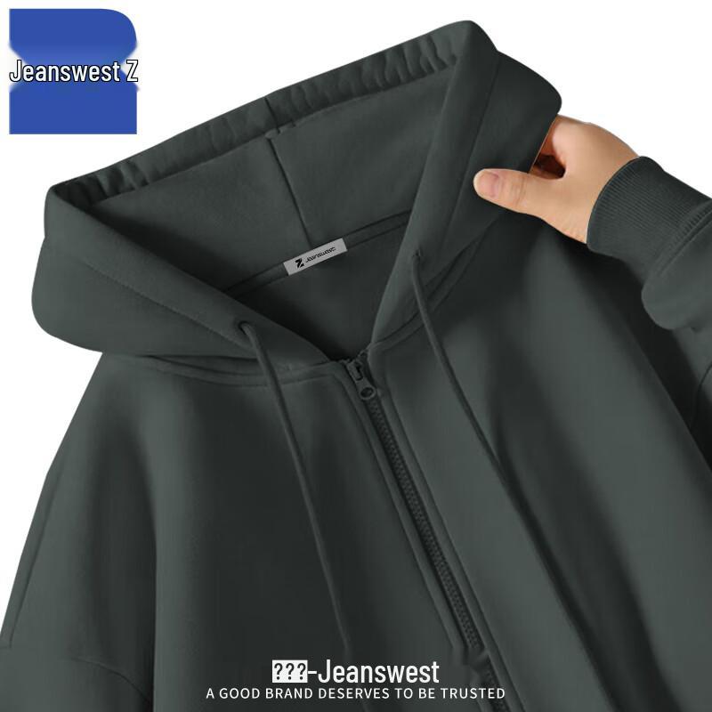 

Jeanswest Men s 2025 Full-Zip Hooded Sweatshirt L