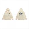 Hooded Zip-Up Sweatshirt Men Women Letter Print Loose Fit Casual Streetwear