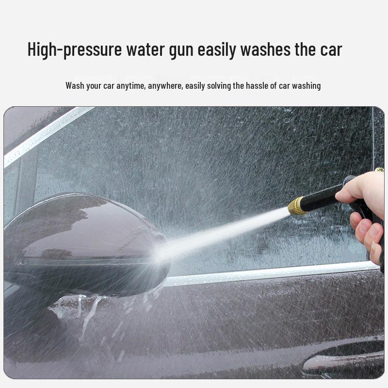 High-Pressure Car Wash Nozzle Spray Gun with Foam Bottle