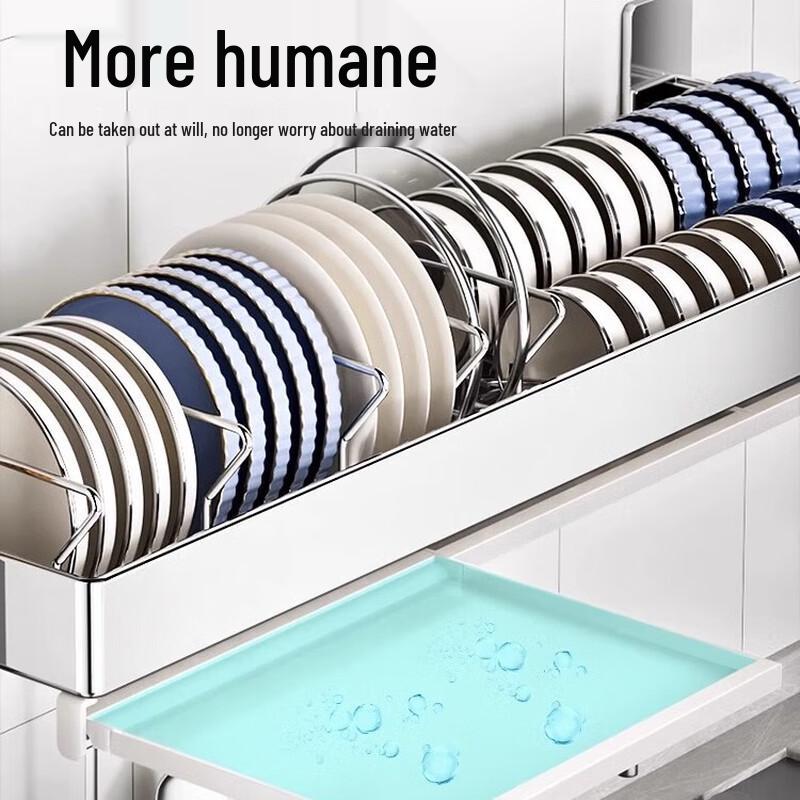 Punch-Free 60cm Over-Sink Stainless Steel Dish Drying Rack