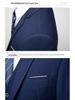 2024 Men's Slim Fit Korean Style Wedding Tuxedo - Two-Button Business Casual Suit Set