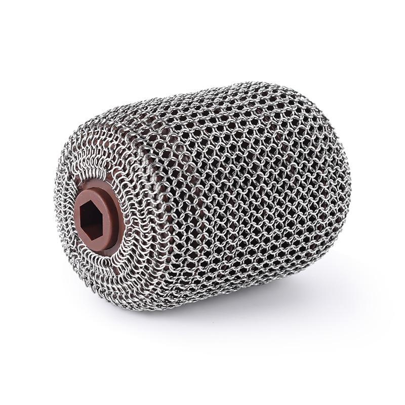 

BBQ Brush with Stainless Steel Roller, Bristle-Free, LED Light for Cleaning Electric & BBQ Grills