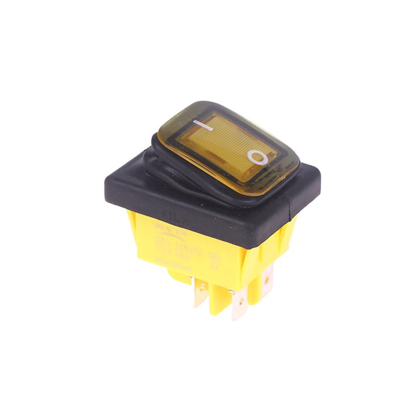 1 Piece 12V/220V 30A ON OFF Heavy Duty 4pin DPST IP65 Sealed Waterproof T85 Auto Boat Marine Toggle Rocker Switch With LED