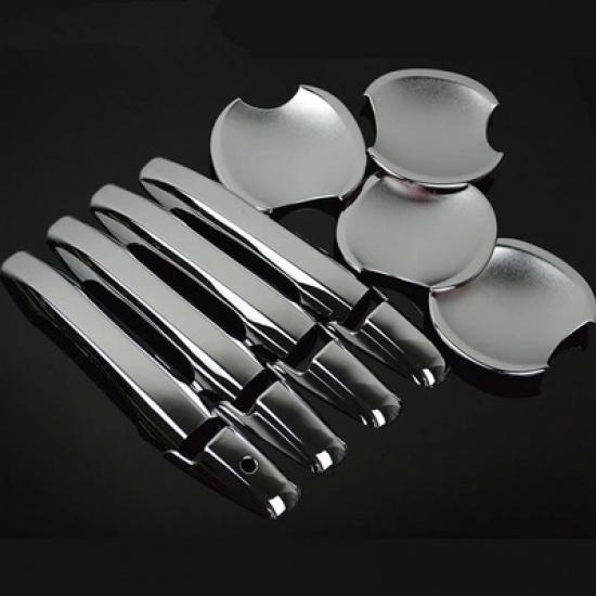 FUNDUOO For Honda Civic 4 Door Sedan 2006 2007 2008 2009 2010 2011 New Chrome Door Handle + Cup Bowl Cover Free Drop