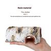 1 Stück Langlebige Birkenholz-Textur Pvc Unterschlupf Reptilien Versteckhöhle für Echsen und Amphibien Häutung Entspannung & Spiel