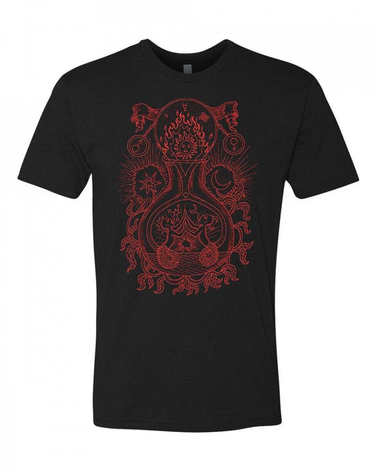 

Cottage Cult Clothing Tee T Shirt Occult Goth Witch Magic Twin Serpents 2XL
