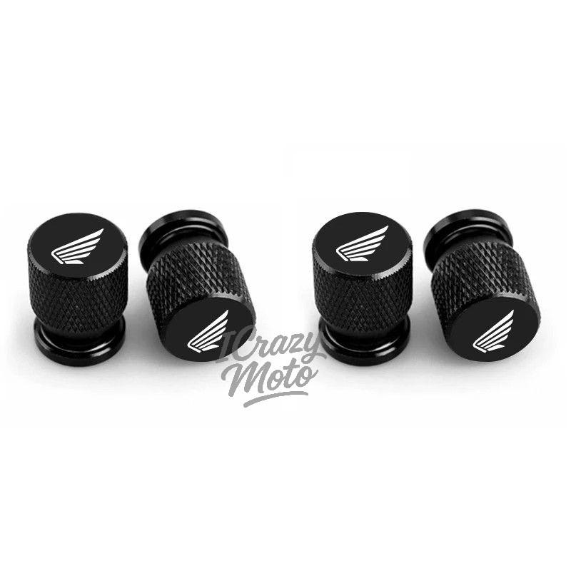 4PCS Alloy Car Wheel Tire Valve Caps Stem Dust Covers For Honda CB400 CB650F CBF CBR250RR CRF SH300 NC750 Motorcycle Accessories