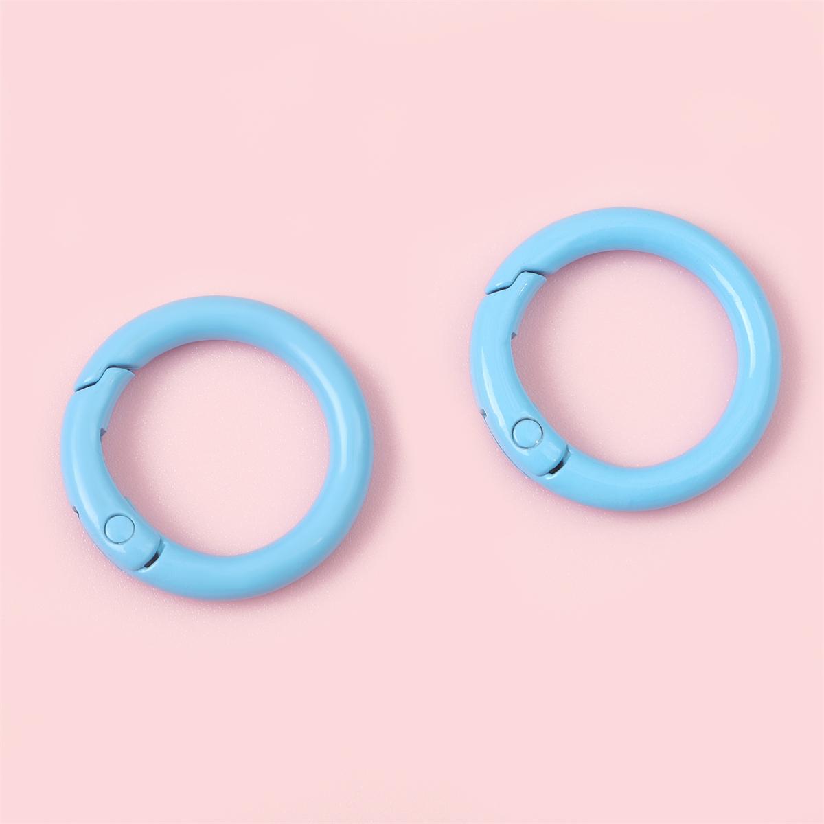 

2/5 шт., О-образные пружинные застежки, круглый брелок, зажимы для сумки, разъем-крючок для пряжек «сделай сам», рукоделие 2pcs