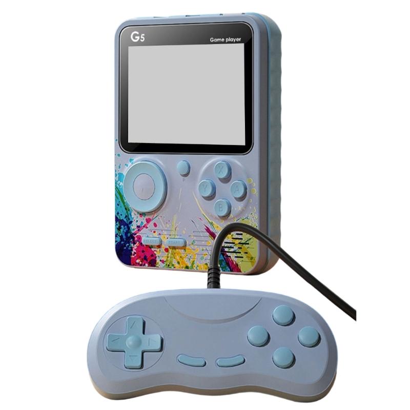 Portable Handheld Game Console Build In 500 Classical Game Rechargeable Battery Small Design for Kids Adults Travel