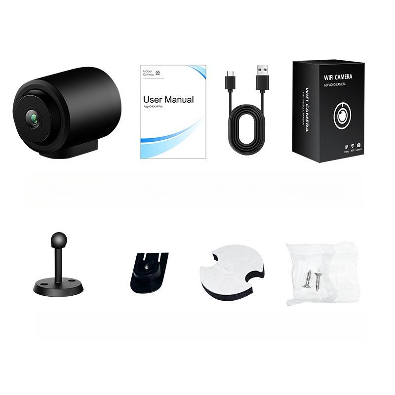 

A9 camera upgrade, home wireless wifi surveillance camera c1 small camera monitor high definition night vision чорний