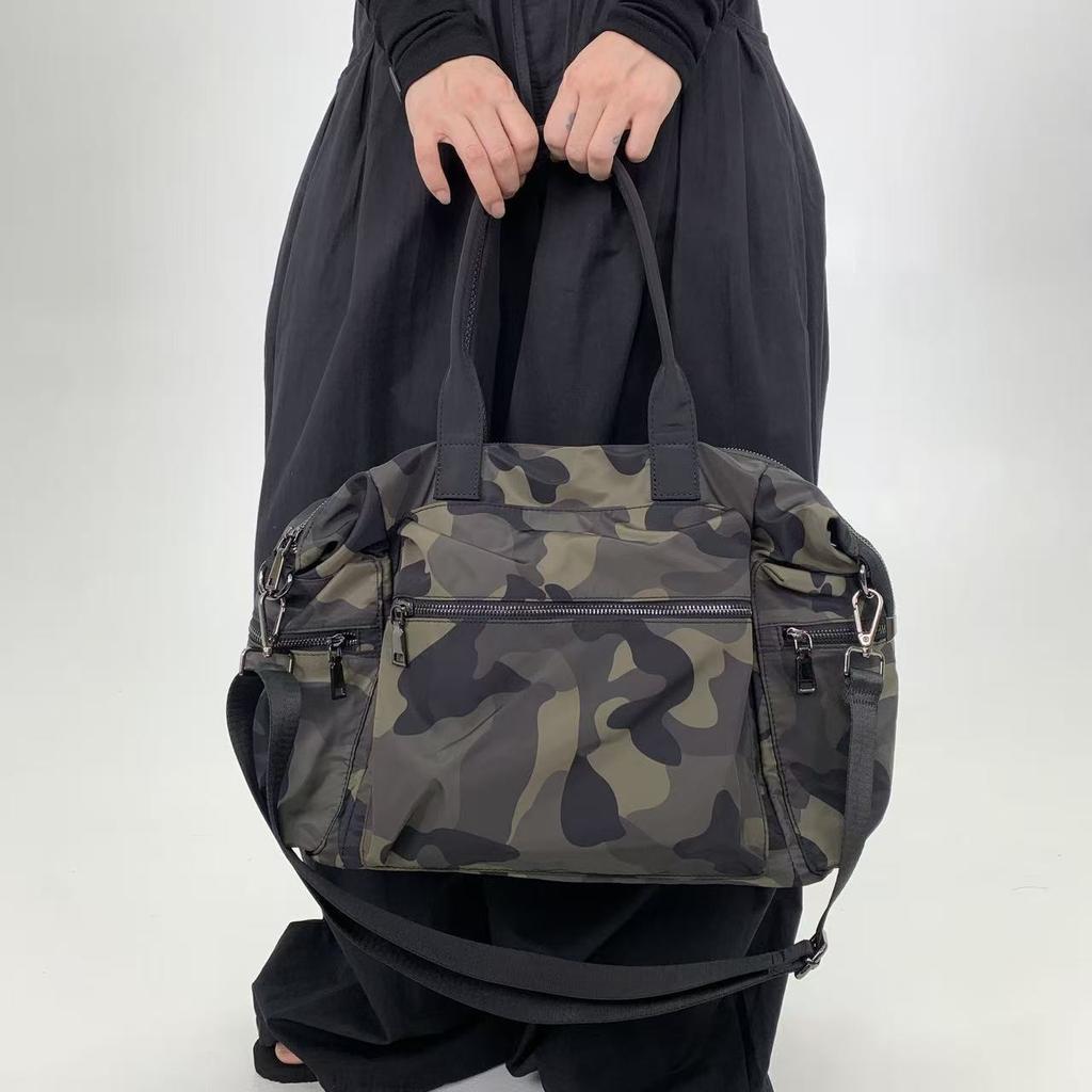 Ladies' Fashionable and Personalized Camouflage Street Shoulder Bag with Large Capacity and Multiple Pockets, Retro Crossbody Bag