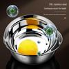 316 Stainless Steel Multi-Use Kitchen Bowl: Mixing, Cooking, Washing, Soup, Rice, and More.