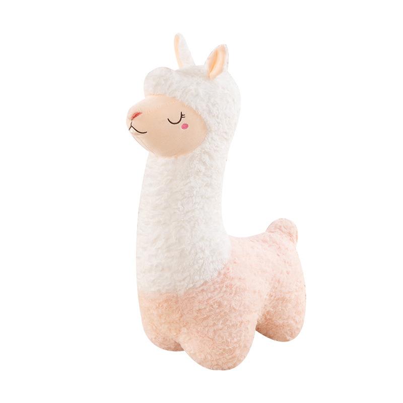 Cute Squinting Alpaca Plush Toy Claw Machine Doll Children's Birthday Gift Home Pillow Activity Ornaments