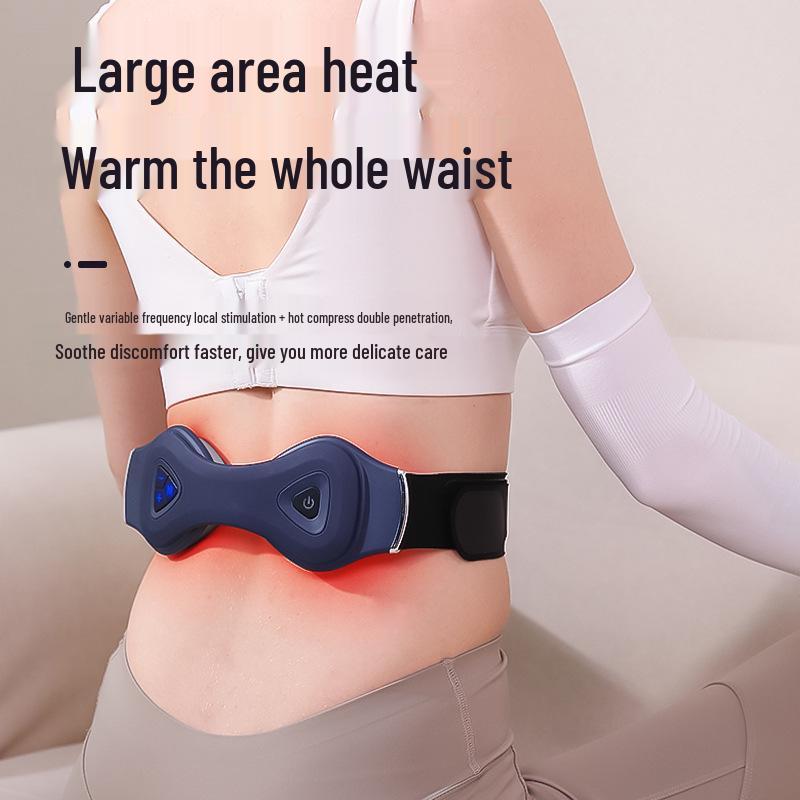 Dual Motor Abdominal Massager with Microcurrent, Heating, and Vibration - LCD Display