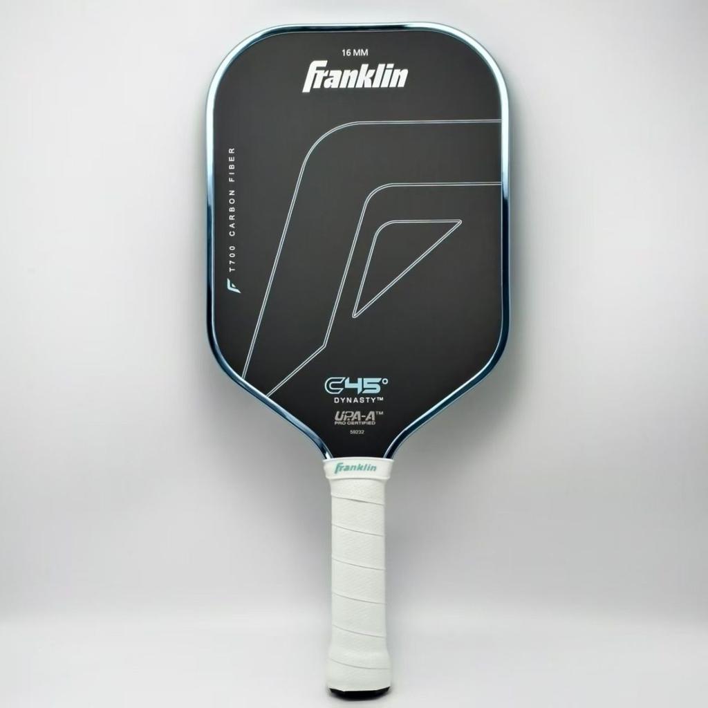 Dynasty C45 16mm Thermoformed Carbon Fiber Pickleball Paddle T700 Raw Carbon Unibody Pro Competition Racket For Advanced Players