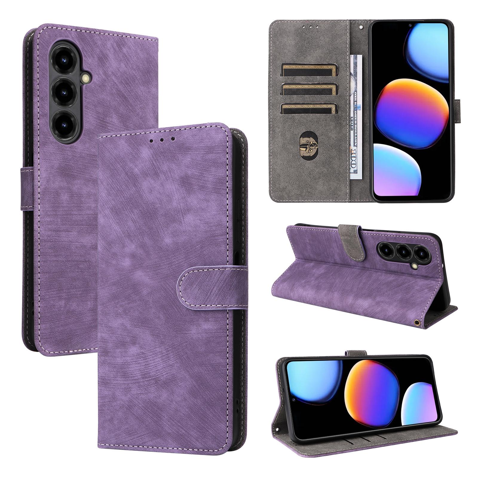 

Flip Cover compatible for ZTE nubia V80 Max/ZTE Blade V80 Max PU Leather Phone Case Protection with [RFID Blocking] for ZTE nubia V80 Max/ZTE Blade V80 Max фіолетовий