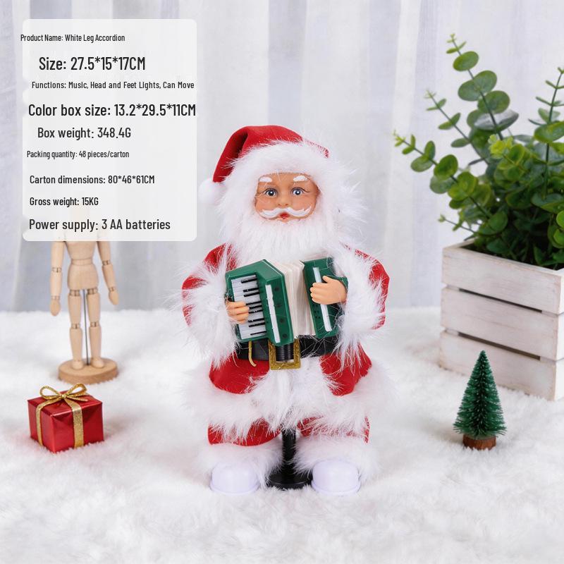 Electric Climbing Ladder Santa Claus Toy for Kids' Christmas Decoration