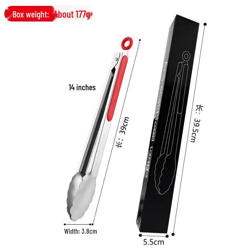 Stainless Steel Heat-Resistant Food Tongs