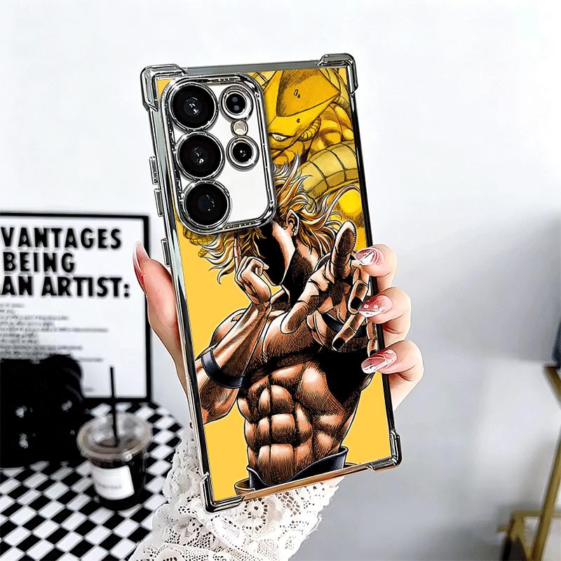 

JoJo Adventure Dio Diego Brando Soft Phone Case For Samsung Galaxy S26 Ultra S25 Edge S24 FE S23 Plus S22 S21 + S20 Plating Anti Samsung S26 Plus