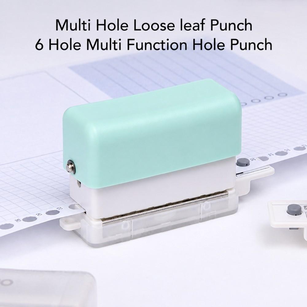ABS Loose Leaf Punching Machine Practical Manual Puncher Mini Handheld Mini Puncher Planner