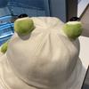 New Fashion Cute Big Eyes Frog Bucket Hats Outdoor Foldable Sun Fishing Cap Men Women Lady Summer Cotton Panama Fisherman Hats