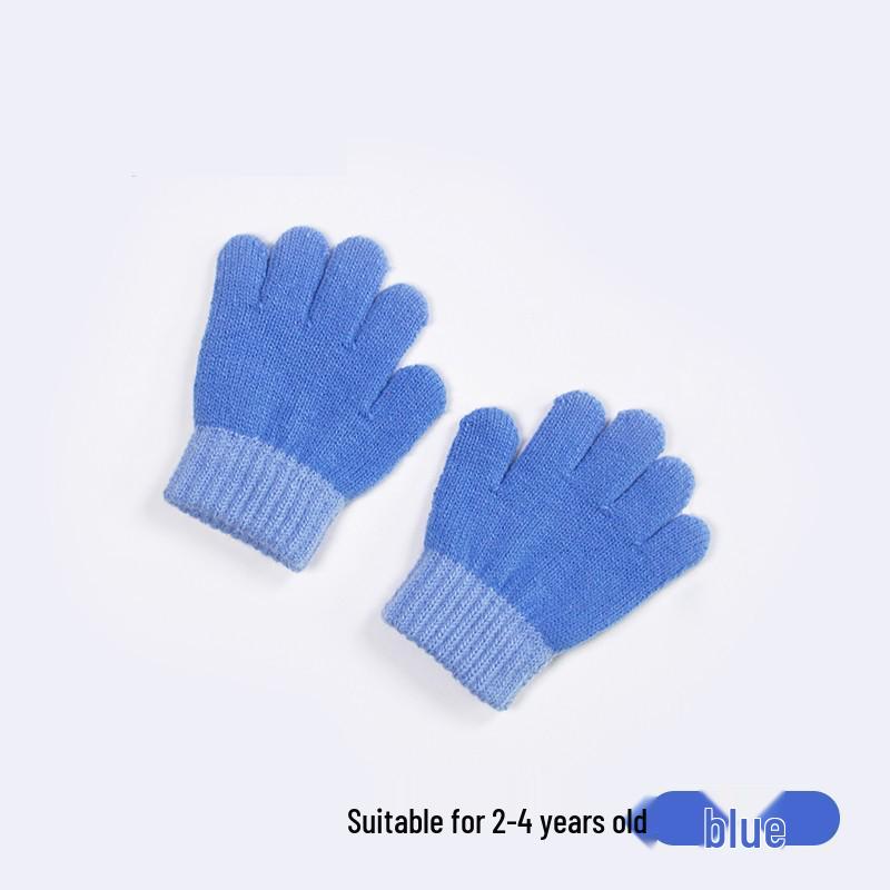 Winter Warmth: Cute Knitted Wool Gloves for Baby Boys & Girls