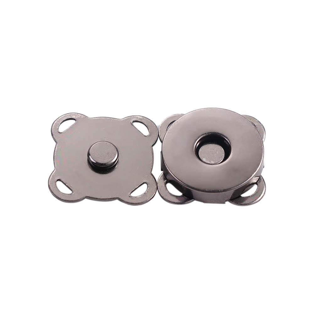 Silvery Bronze Plum Shape Craft Clasp Closures Metal DIY Accessories Snaps Adsorption Buckle Buttons