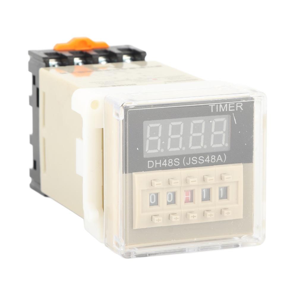 220V Digital Time Relay with Socket Base Double Time Delay Relay Time Relay Automation Systems