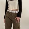 Grommet Hole Star Hole Rivet Y2K Style Belts Men Waist Belts Women Waist Belts Korean Waistbands