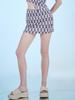 DILETTANTISME Brown Check Mini Skirt