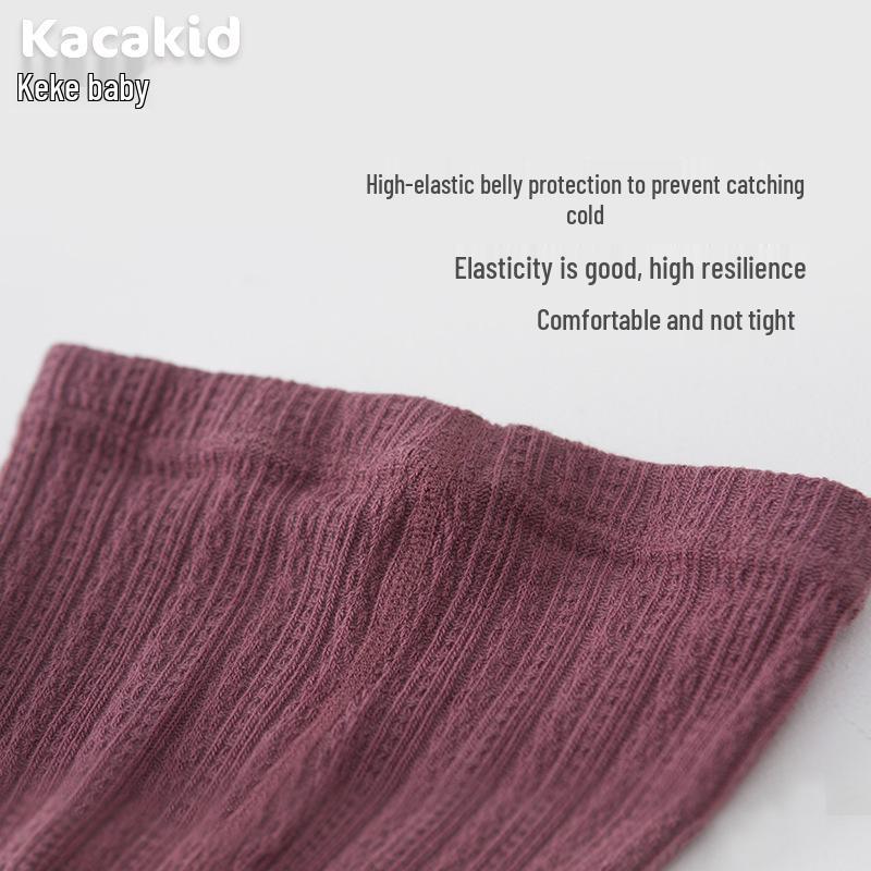 Autumn Cotton Baby Girls' Solid Color Tights and Leggings