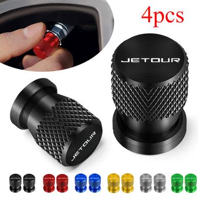 4 Stück Metall Auto Reifenventilkappe Auto Reifen Luftventilschaft Abdeckung Für Chery Jetour Dashing X-1 Plus DTC IDM X70 X70plus X70m X90plus X95pro