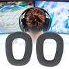 2pcs Replacement Ear Pads Professional Noise Insulation Breathable Cotton Linen Fabric Memory Foam S