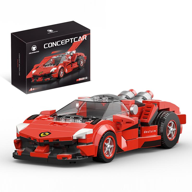 Super Sports Car Building Blocks Car Model Desktop Ornaments City Racing Car Bricks Kids Assembly Toys For Christmas Birthday Gi