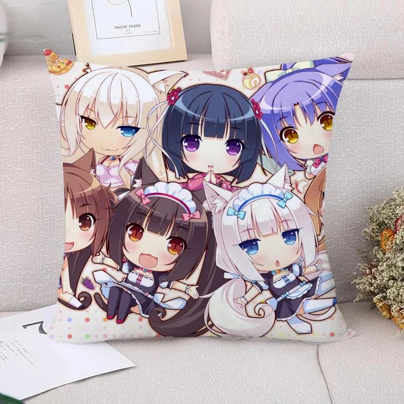 

Наволочки Декоративные наволочки Чехол для подушки NekoPara Наволочка Наволочки Осенний декор Украшение для автомобиля Диван 66x66cm