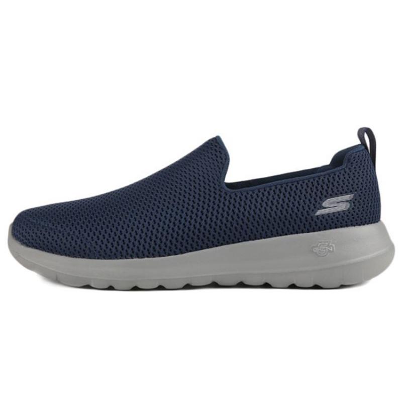 Skechers GO WALK Max Men Simple Comfort Fabric Cushioned Breathable Low Top Casual Running Shoes Navy Blue 54600-NVGY 39.5