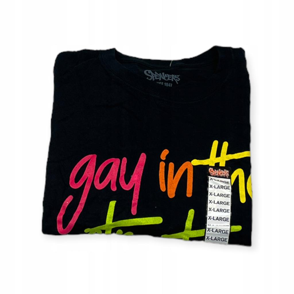 Koszulka T-shirt męski okrągły dekolt SPENCER'S SINCE 1947 XL