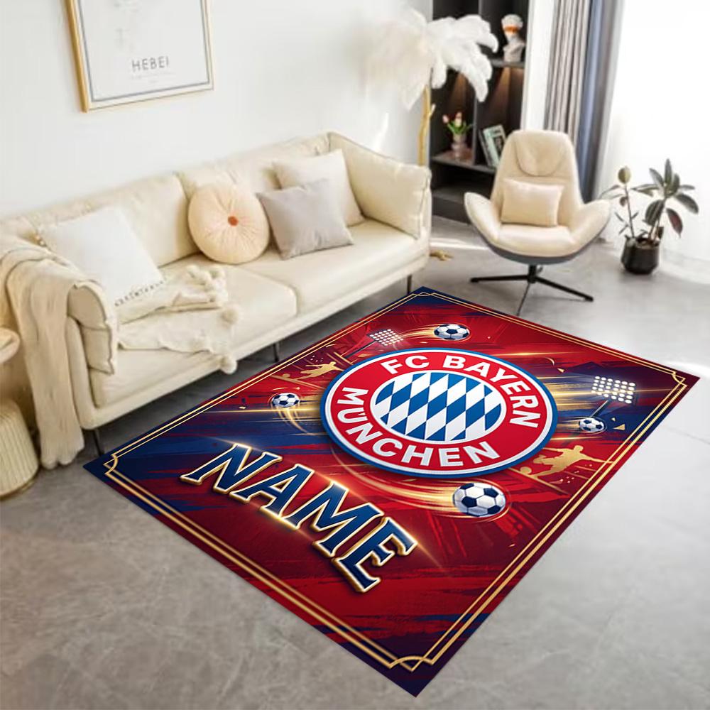 Bayern Munich Fan Gear Floor Rug Office Rug Perfect for Dining Room Hallway Foyer Study room Anti-slip Rug Decorate Offices Perfect Gift for Women/Men