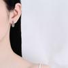 925 Sterling Silver Moissanite Earrings: Gold-Plated Ear Cuffs In European and American Style