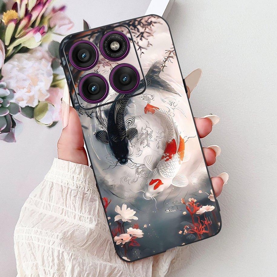 For Cover Motorola Moto Edge 60 Case Moto Edge 60 Pro Phone Cases Cool Dragon Carp Silicon Funda For Moto Edge60 Fusion 60s Capa